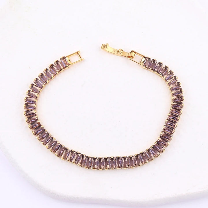 Geometric Zircon Bracelet