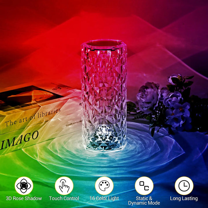 Crystal table Lamp with 16 Colors