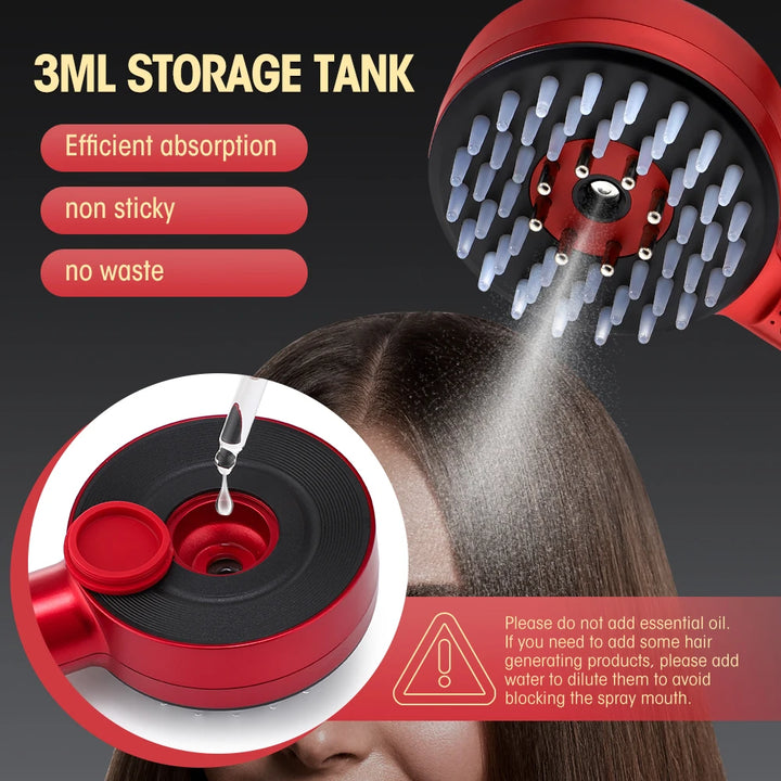 Electric Spray Massage Comb 3 in 1