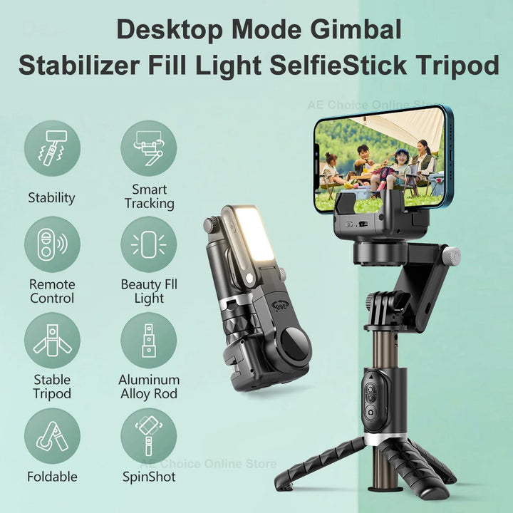 Q18 Gimbal Stabilizer Handheld  Selfie Stick Holder For Mobile Phone