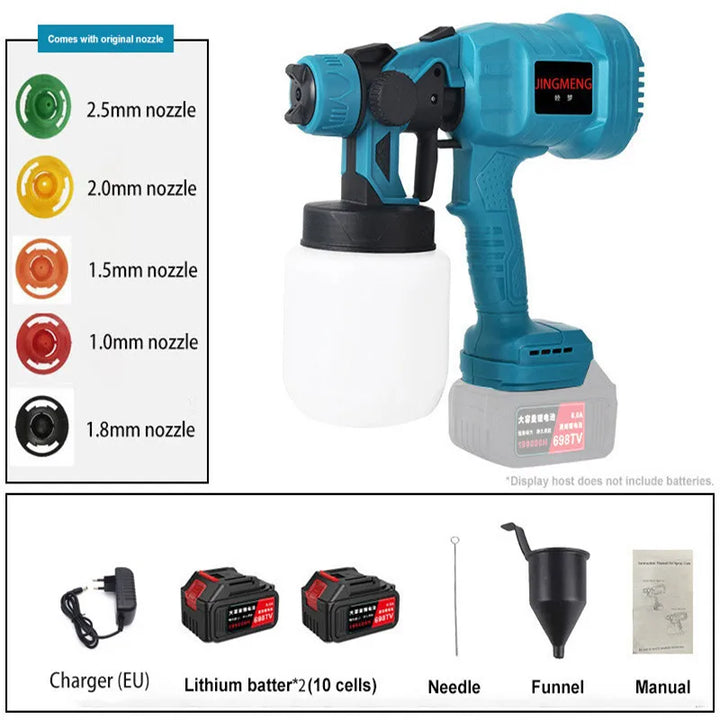 Cordless 800ML Electric Spray Gun for Paint