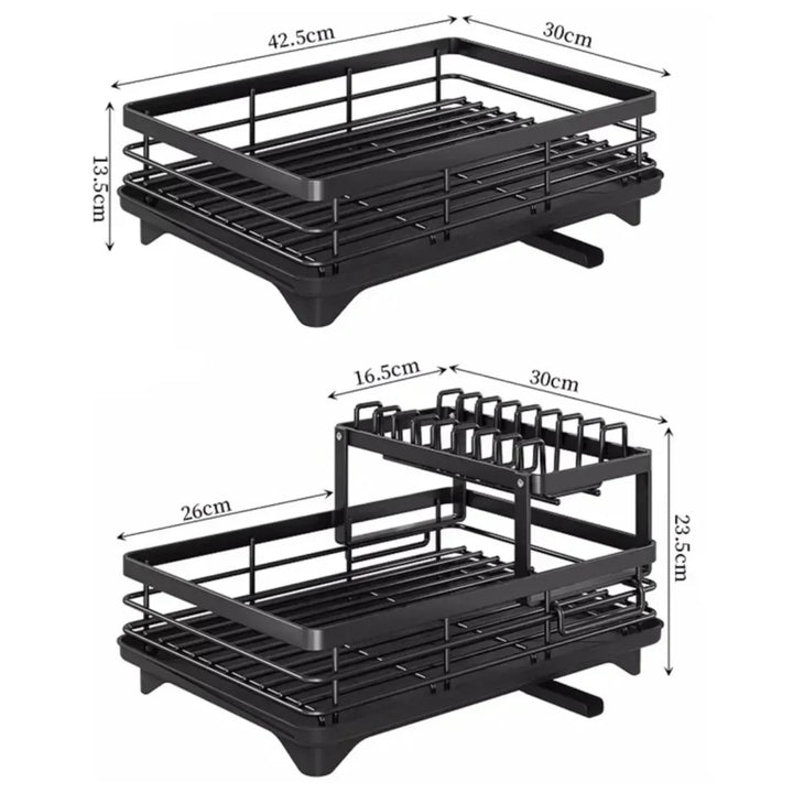 Dish Drying Rack Kitchen Adjustable Stainless Steel