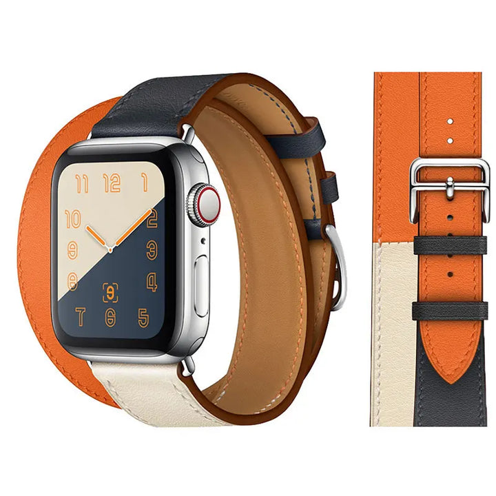 Luxury leather strap for Apple watch Ultra 40/49mm