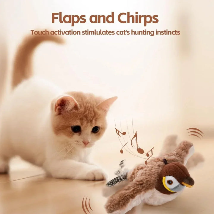 Interactive Cat Toy - Flapping Wings Bird