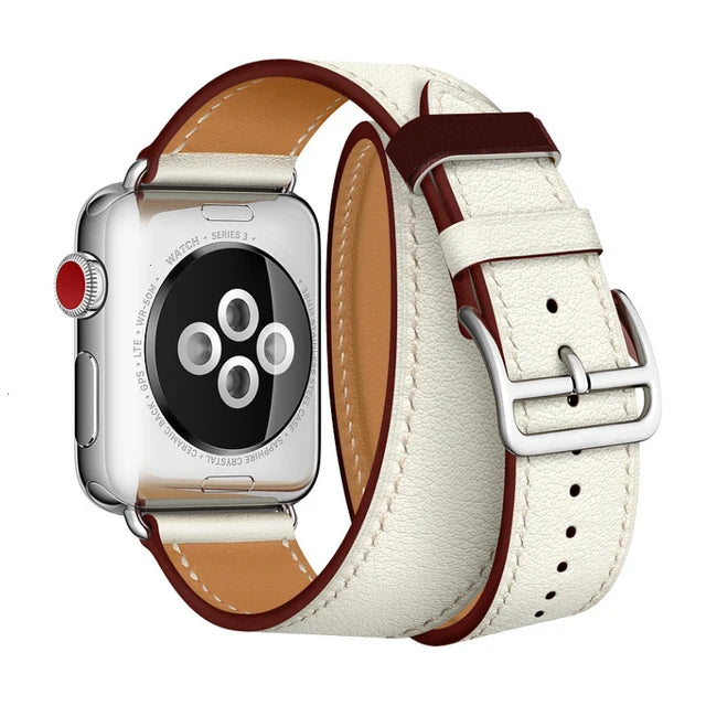 Luxury leather strap for Apple watch Ultra 40/49mm