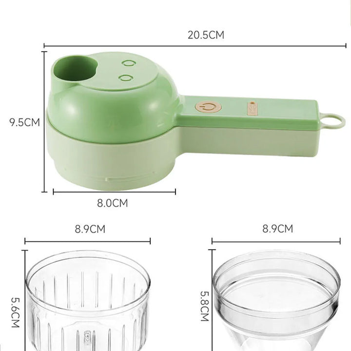 Multifunctional 4 in 1 Handheld Electric Vegetable Slicer