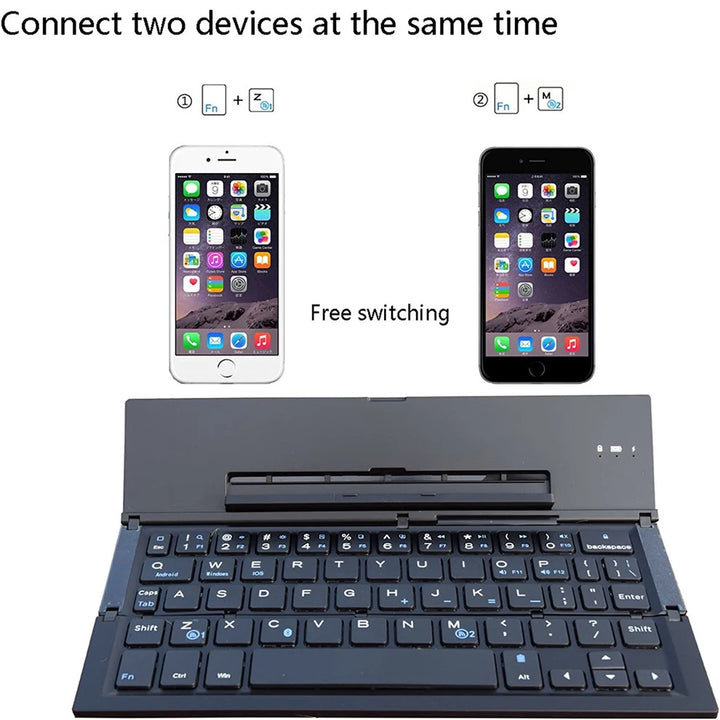 Bluetooth And Wireless Foldable Keyboard