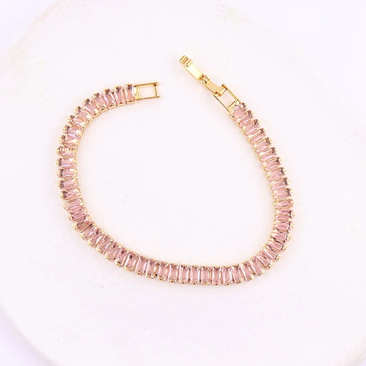 Geometric Zircon Bracelet