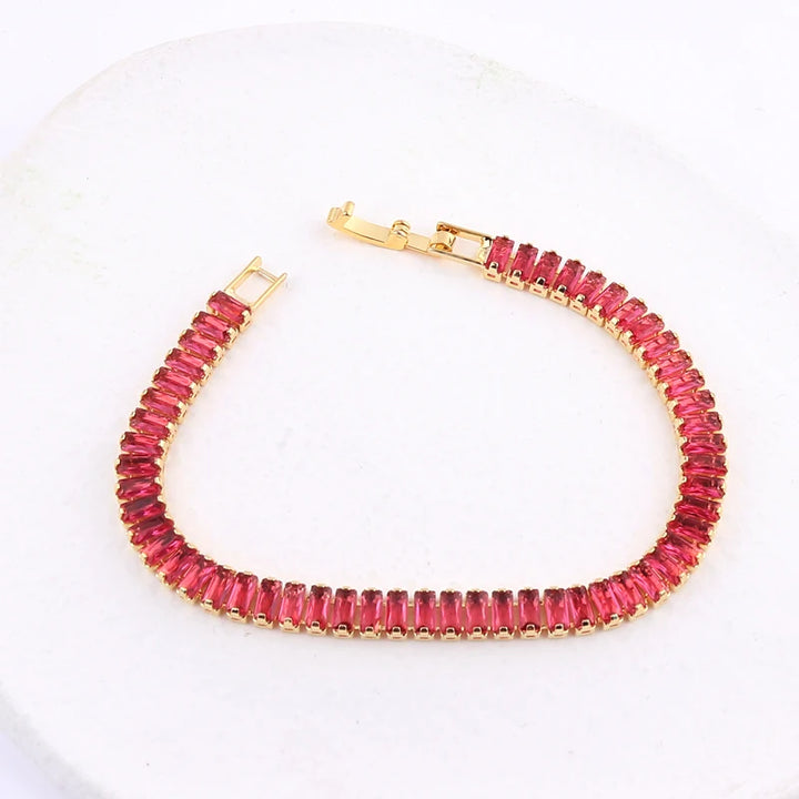 Geometric Zircon Bracelet