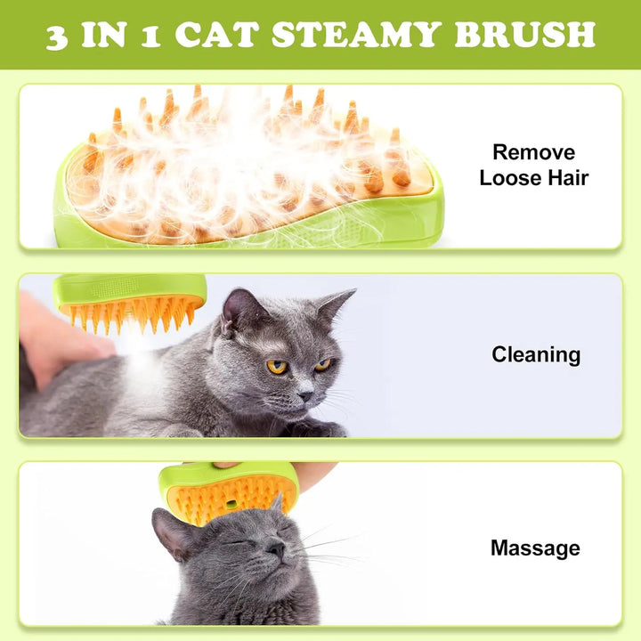 3 in 1 Steam Grooming Brush