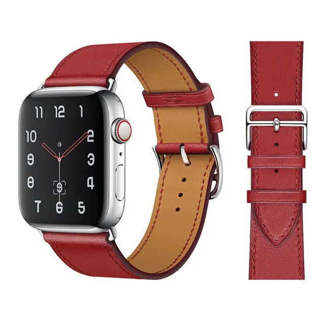 Luxury leather strap for Apple watch Ultra 40/49mm