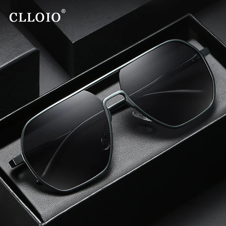 CLLOIO New Fashion Aluminum Photochromic Sunglasses