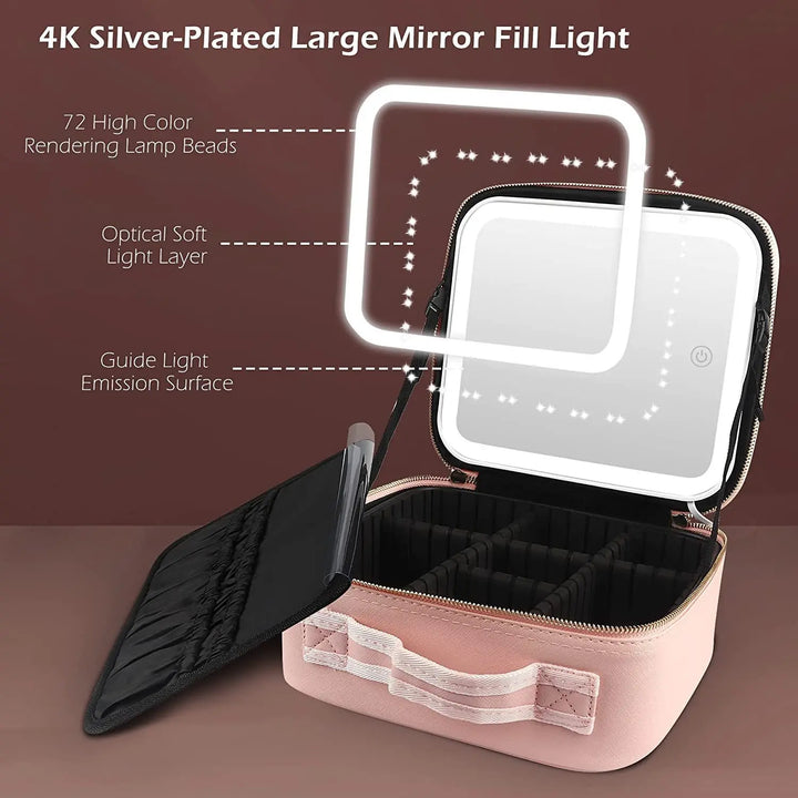 Smart LED Cosmetic Case Large Capacity