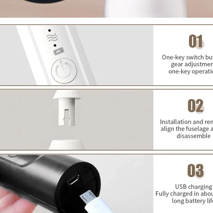 USB Rechargeable Electric Foam Wand Maker for Coffee