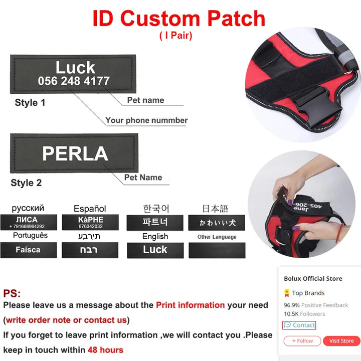 Essential Dog Harness with 3 Leash Clips