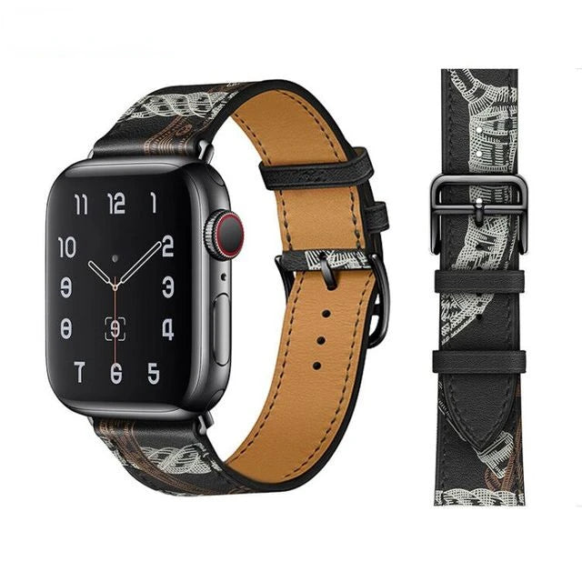 Luxury leather strap for Apple watch Ultra 40/49mm