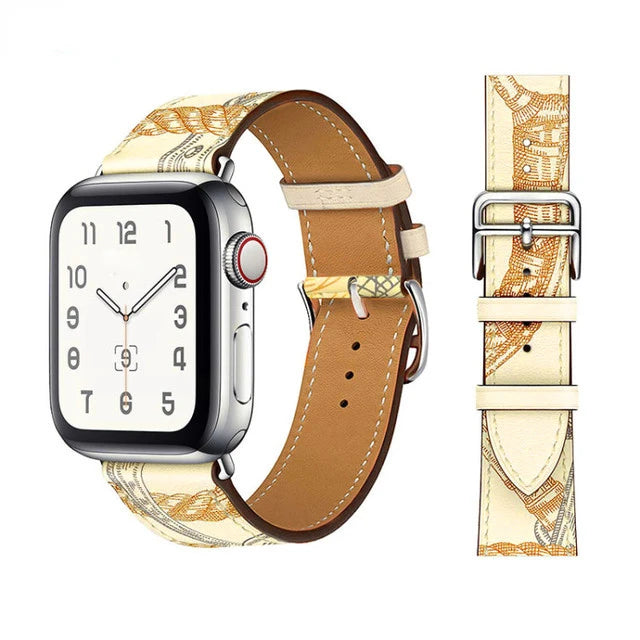 Luxury leather strap for Apple watch Ultra 40/49mm