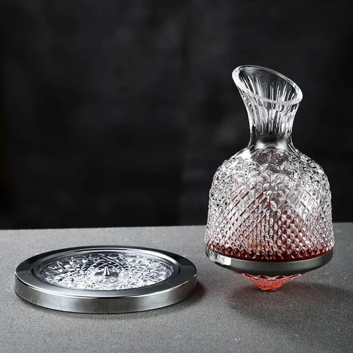 360 Rotating Crystal Wine Decanter Luxury 1500ml