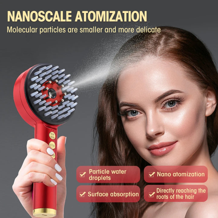 Electric Spray Massage Comb 3 in 1