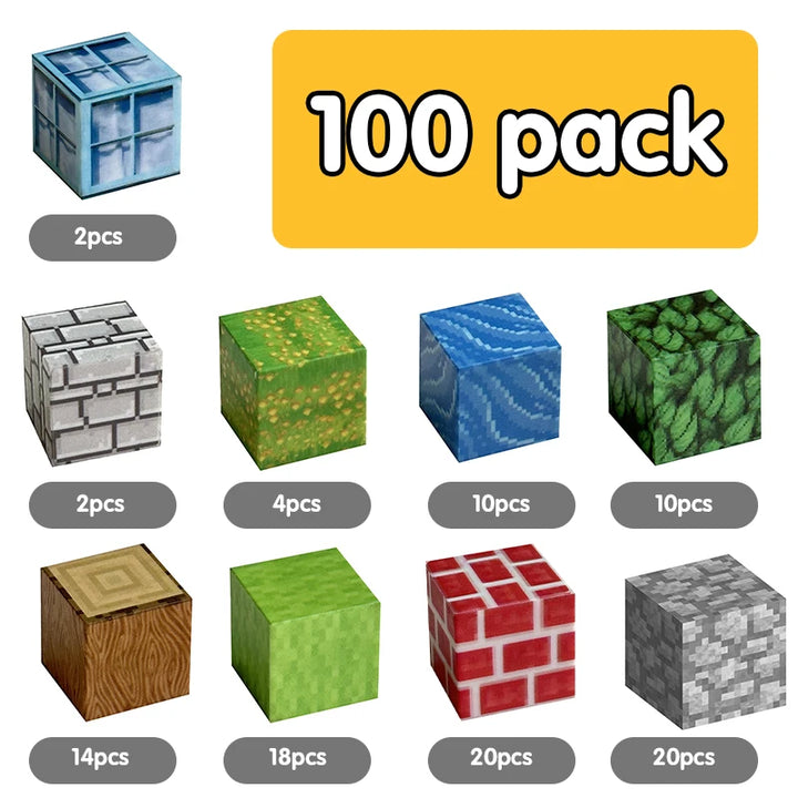 100pcs Magnetic Blocks