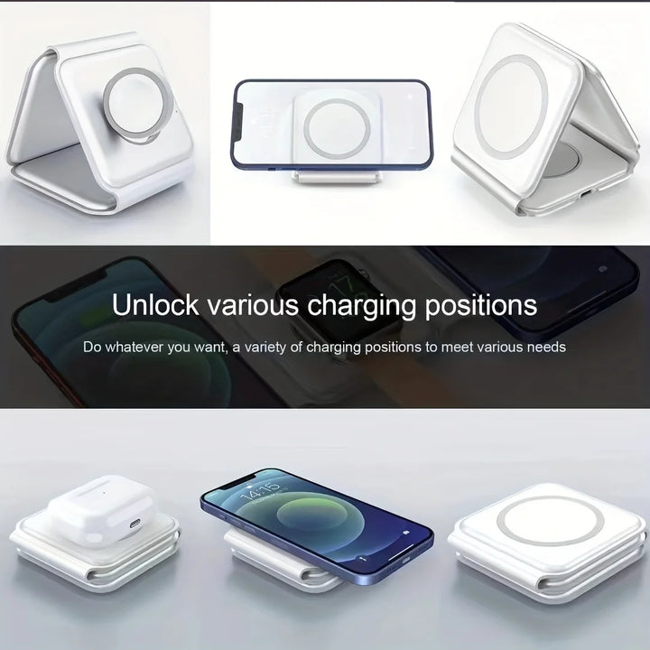 3-in-1 Wireless Charging Station for Apple