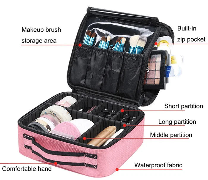 Smart LED Cosmetic Case Large Capacity