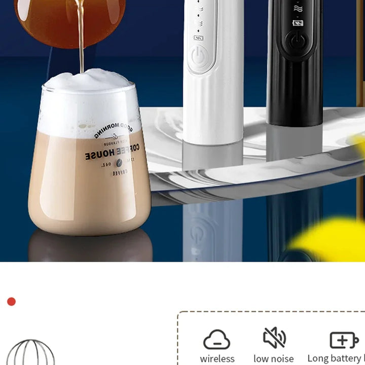 USB Rechargeable Electric Foam Wand Maker for Coffee