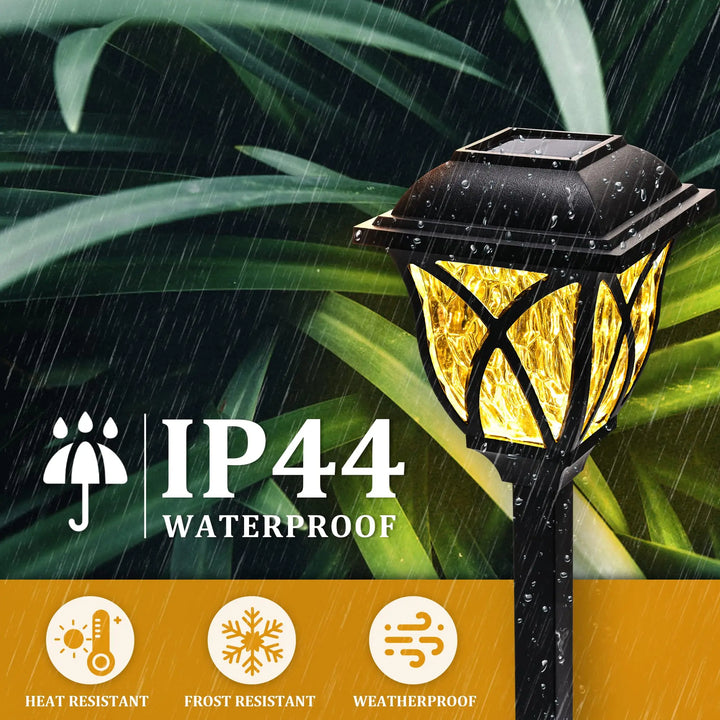 2pcs Led Solar Lawn Lights Outdoor Waterproof