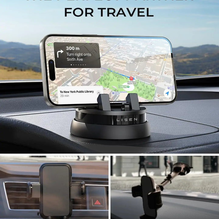 LISEN Car Phone Holder360° Rotatable