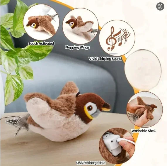 Interactive Cat Toy - Flapping Wings Bird