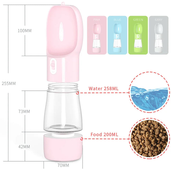 Pet Portable Water & Food Bottle