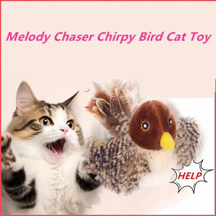 Interactive Cat Toy - Flapping Wings Bird