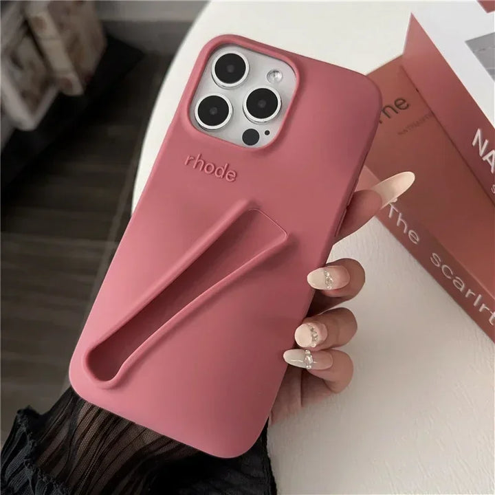 Rhode Luxury Lipstick Silicone Case For iPhone 11-15 Pro Max