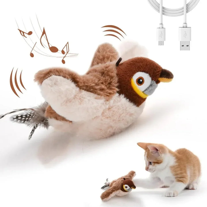 Interactive Cat Toy - Flapping Wings Bird