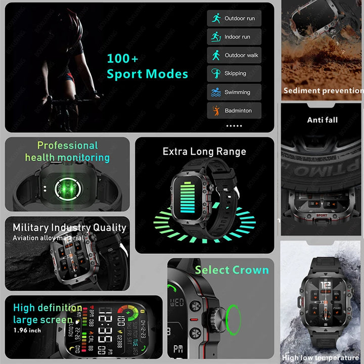 Military Smart Watch Sports