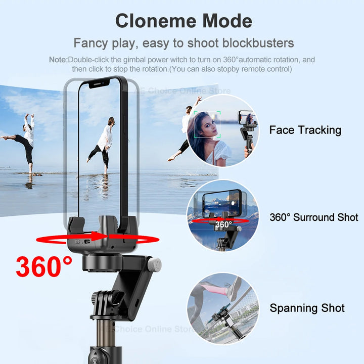 Q18 Gimbal Stabilizer Handheld  Selfie Stick Holder For Mobile Phone