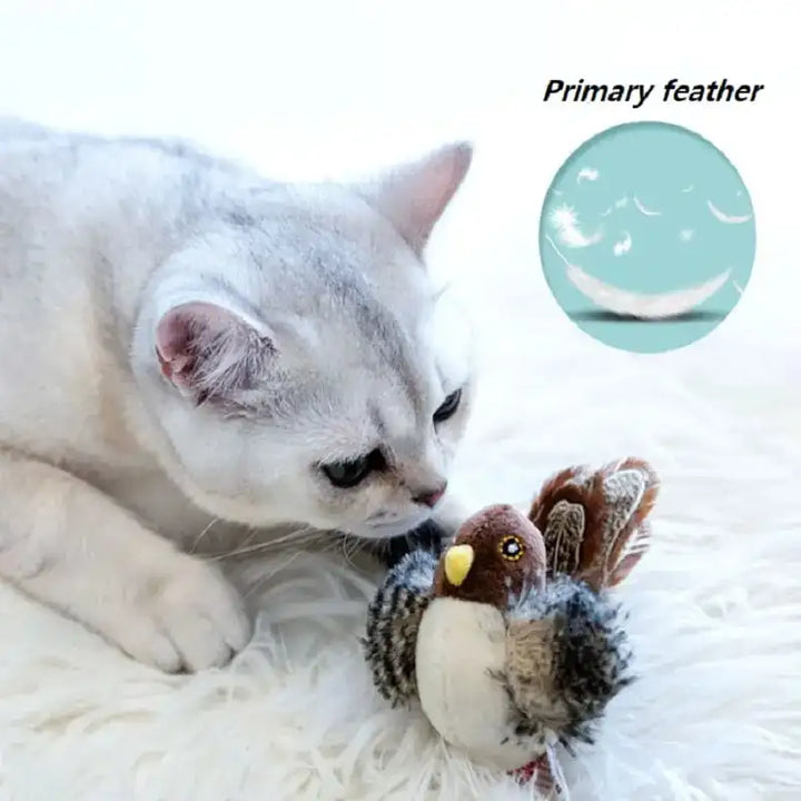 Interactive Cat Toy - Flapping Wings Bird