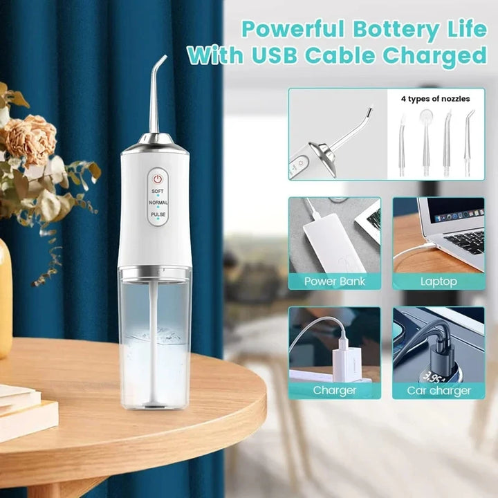 Electric Dental Water Flosser Oral Irrigator Portable