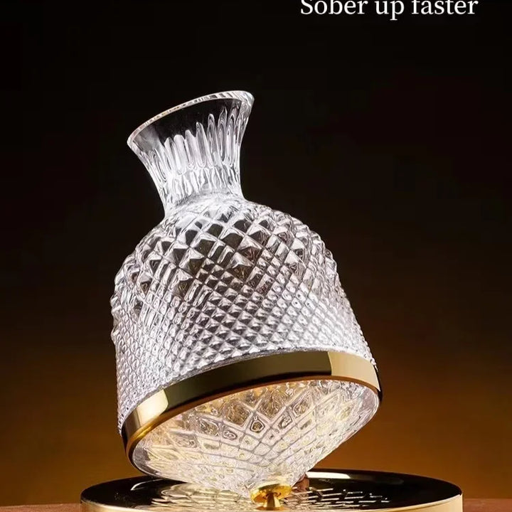 360 Rotating Crystal Wine Decanter Luxury 1500ml