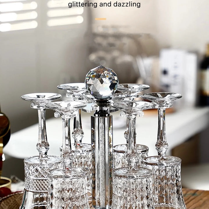 360 Rotating Crystal Wine Decanter Luxury 1500ml