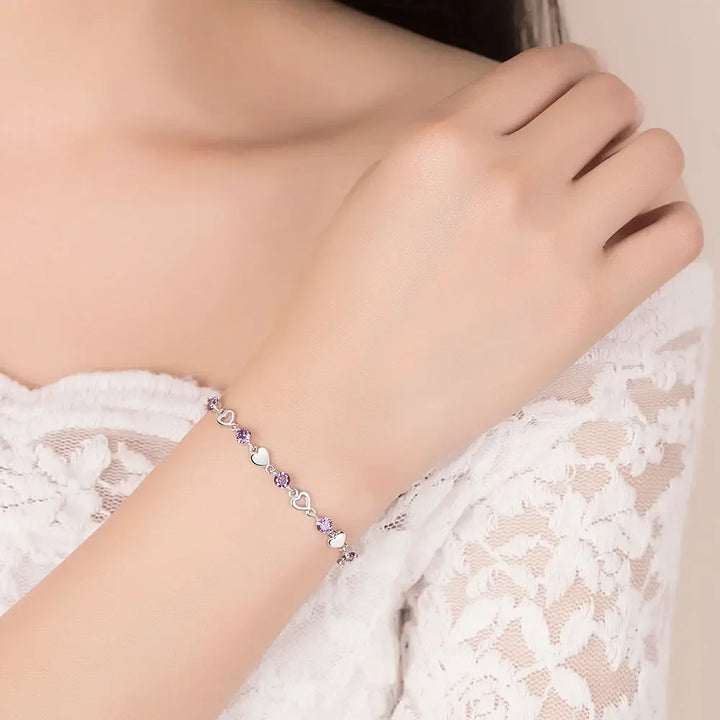 Love Zircon Crystal Bracelet