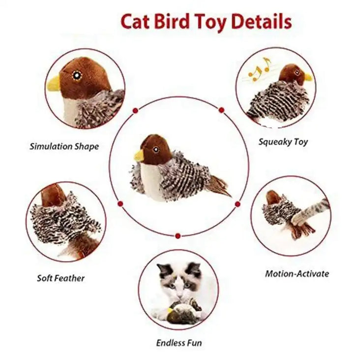 Interactive Cat Toy - Flapping Wings Bird