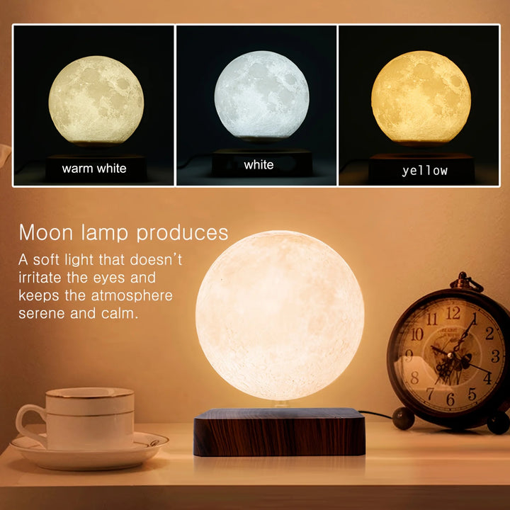 Levitating Moon Magnetic and Bulb Lamp