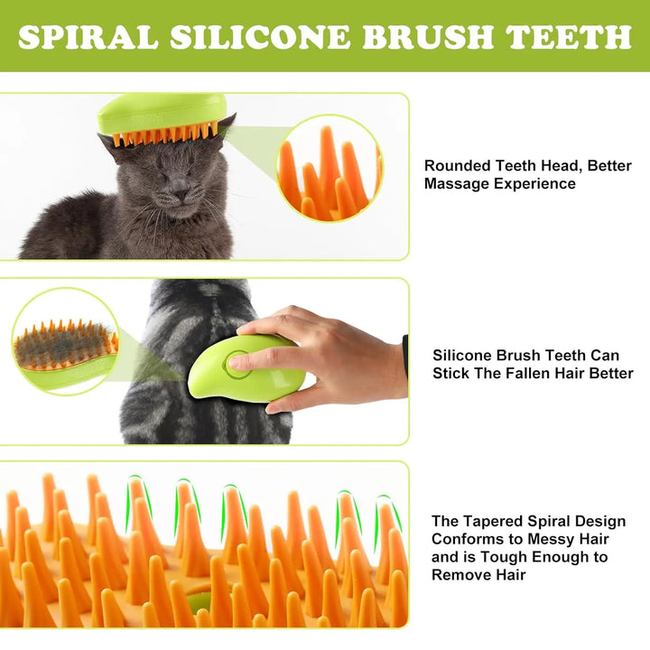 3 in 1 Steam Grooming Brush