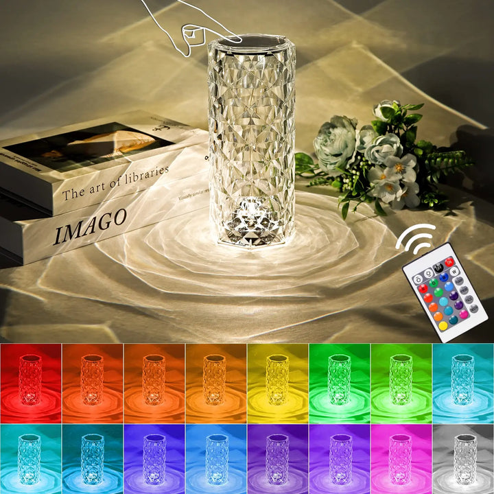 Crystal table Lamp with 16 Colors