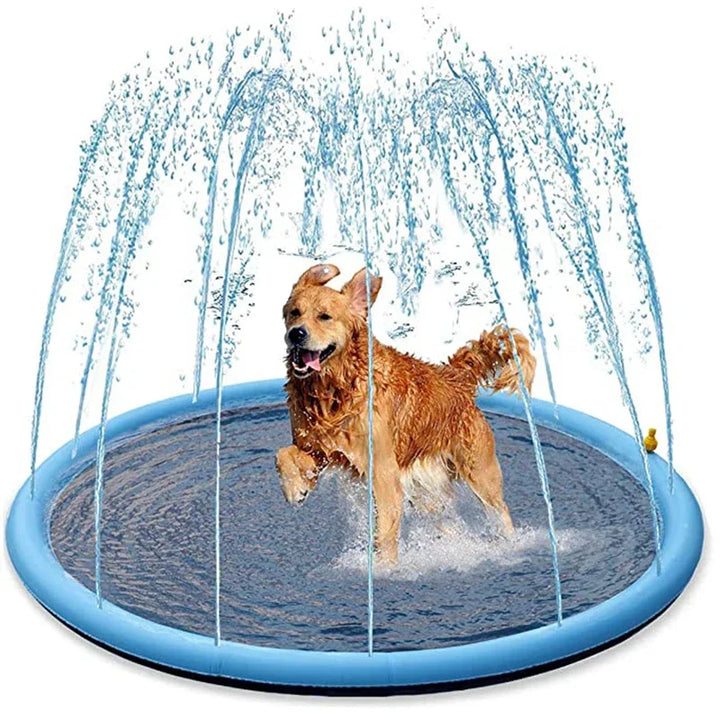 Inflatable Summer Pet Swimming Pool & Sprinkler Mat