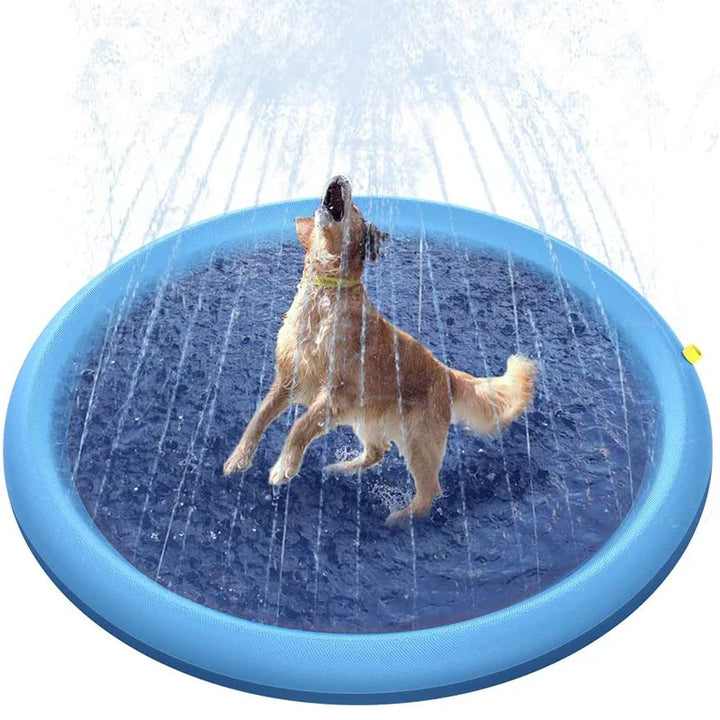 Inflatable Summer Pet Swimming Pool & Sprinkler Mat