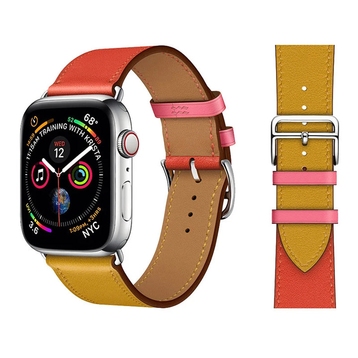 Luxury leather strap for Apple watch Ultra 40/49mm