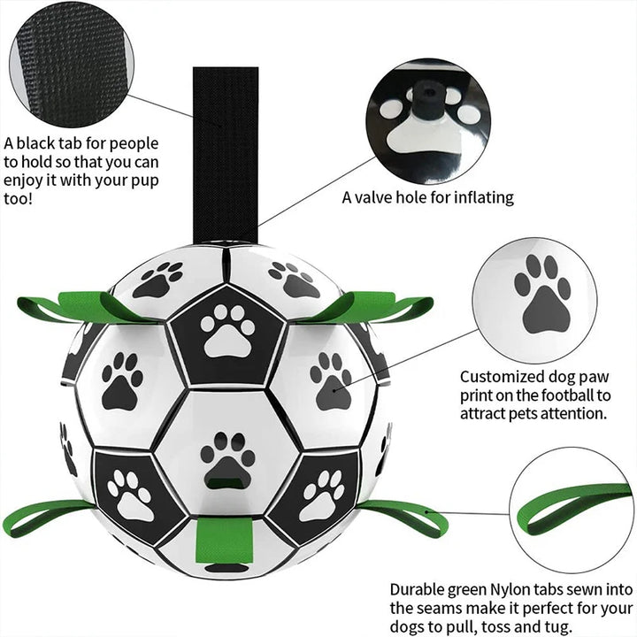 Dog Ball with Straps